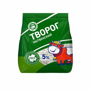 Творог 5 % пакет 0,175 кг 10051
