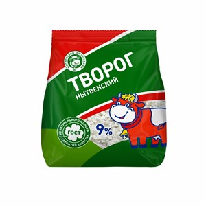 Творог 9 % пакет 0,175 кг 10218