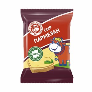 Сыр полутвердый "Пармезан", ТМ МЗН, нарезка брикет, 180г. 10282