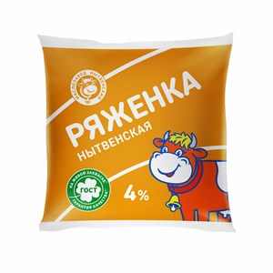 Ряженка 4 % пленка 0,4 кг 10302