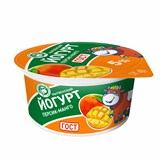 Йогурт с ФЯН персик - манго 5 % стакан 0,120 кг 11832